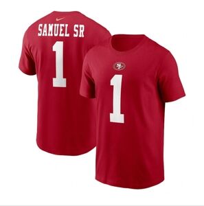 NWT Men's Nike Deebo Samuel Sr Scarlet San Francisco 49ers Player T-Shirt #1